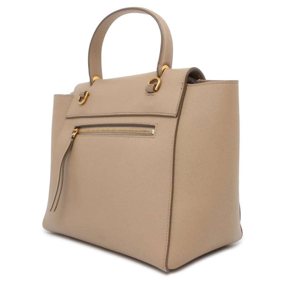 Celine Beige Leather Micro Belt Bag