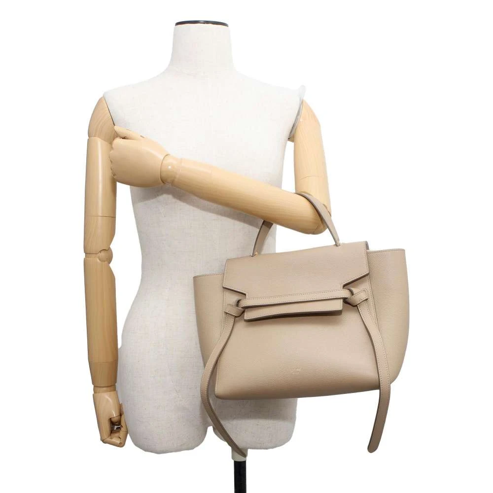 Celine Beige Leather Micro Belt Bag