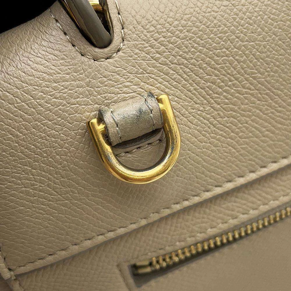 Celine Beige Leather Micro Belt Bag