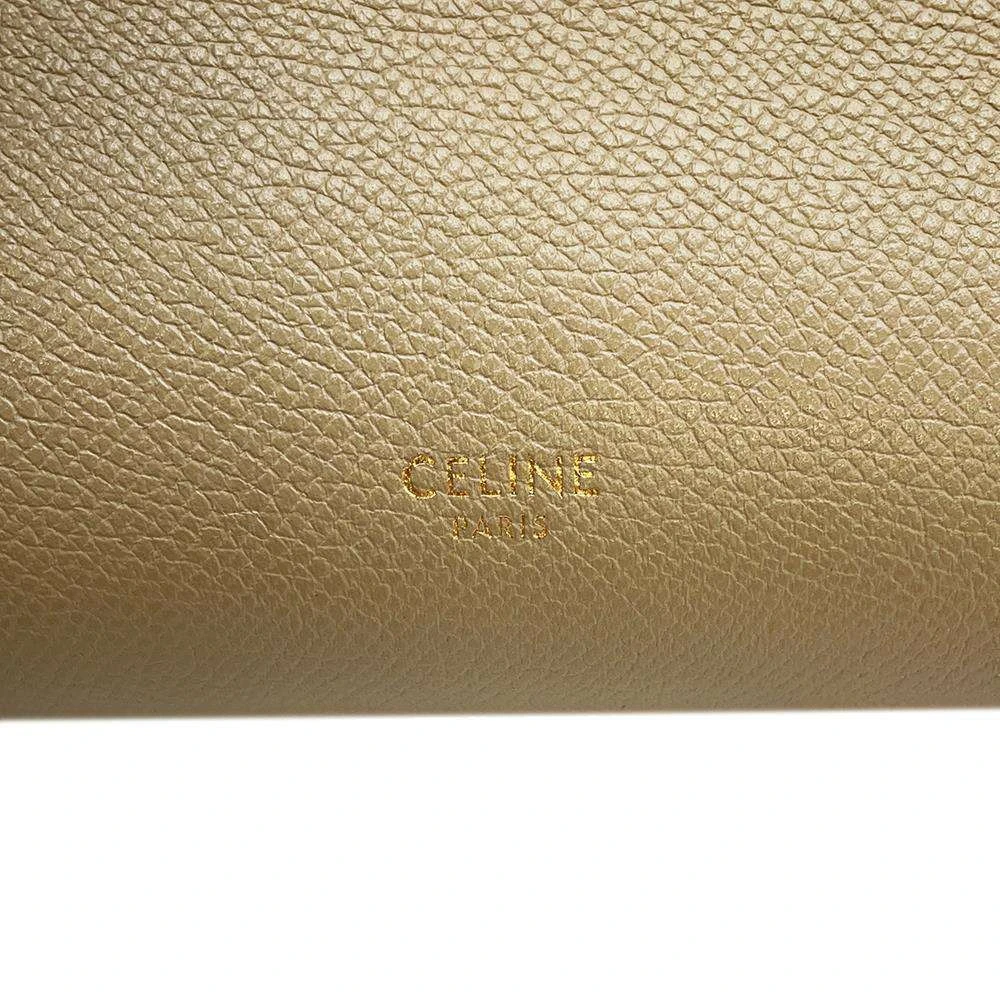 Celine Beige Leather Micro Belt Bag