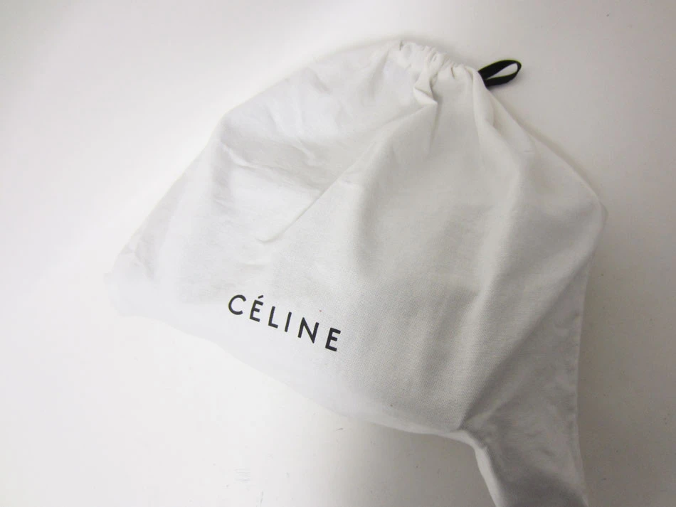 Celine Blue Leather Mini Belt Top Handle Bag