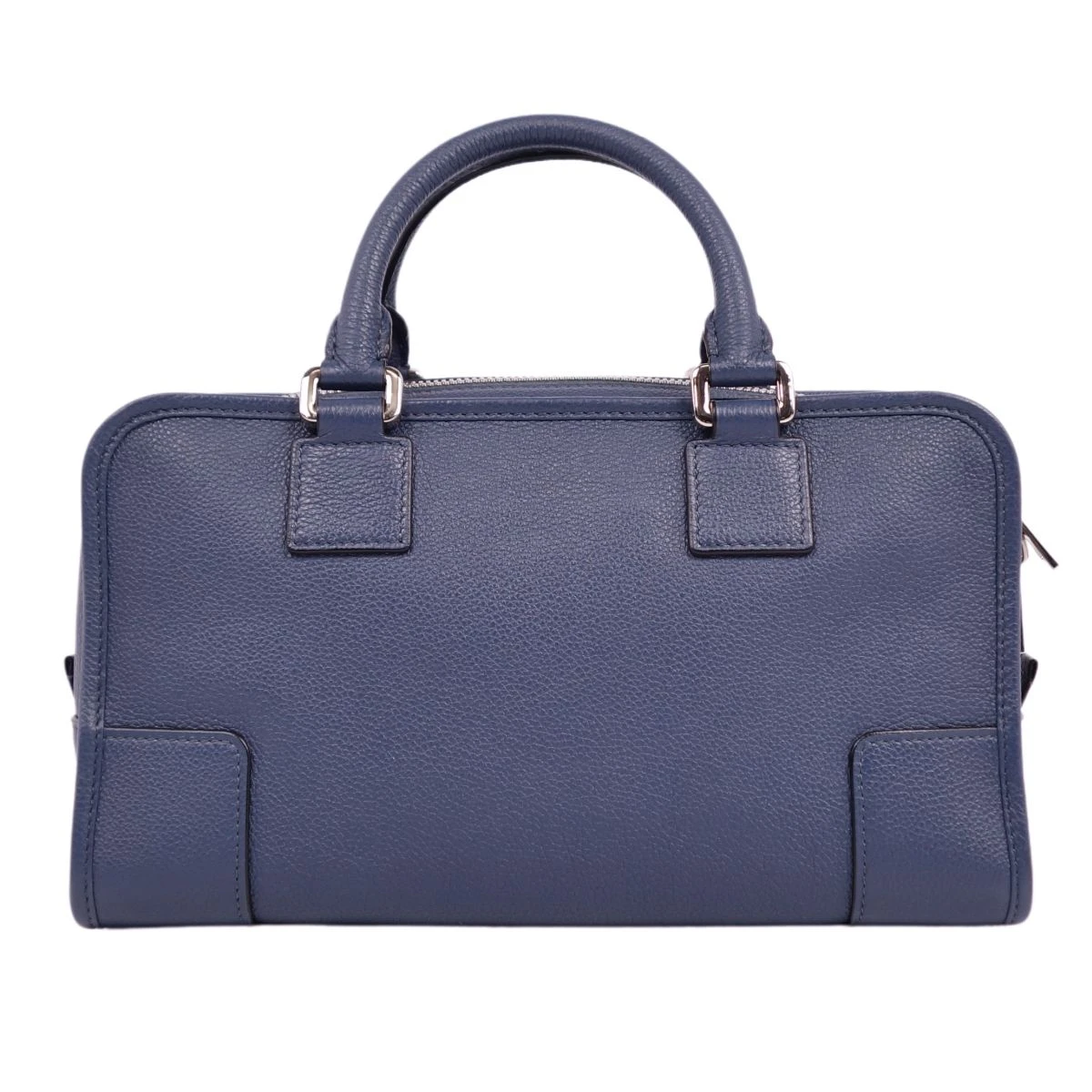 Loewe Navy Blue Anagram Leather Amazona 28 Bag