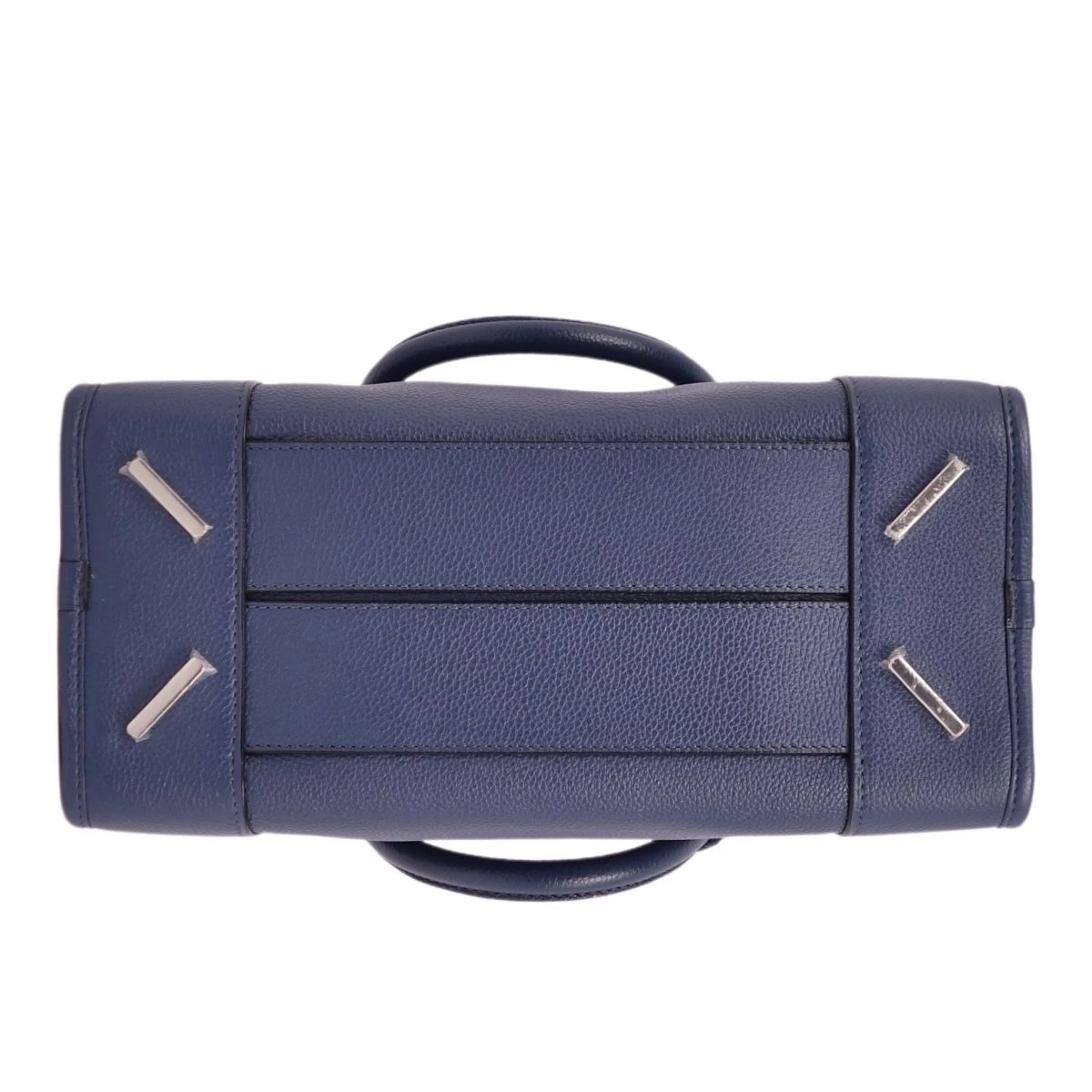 Loewe Navy Blue Anagram Leather Amazona 28 Bag