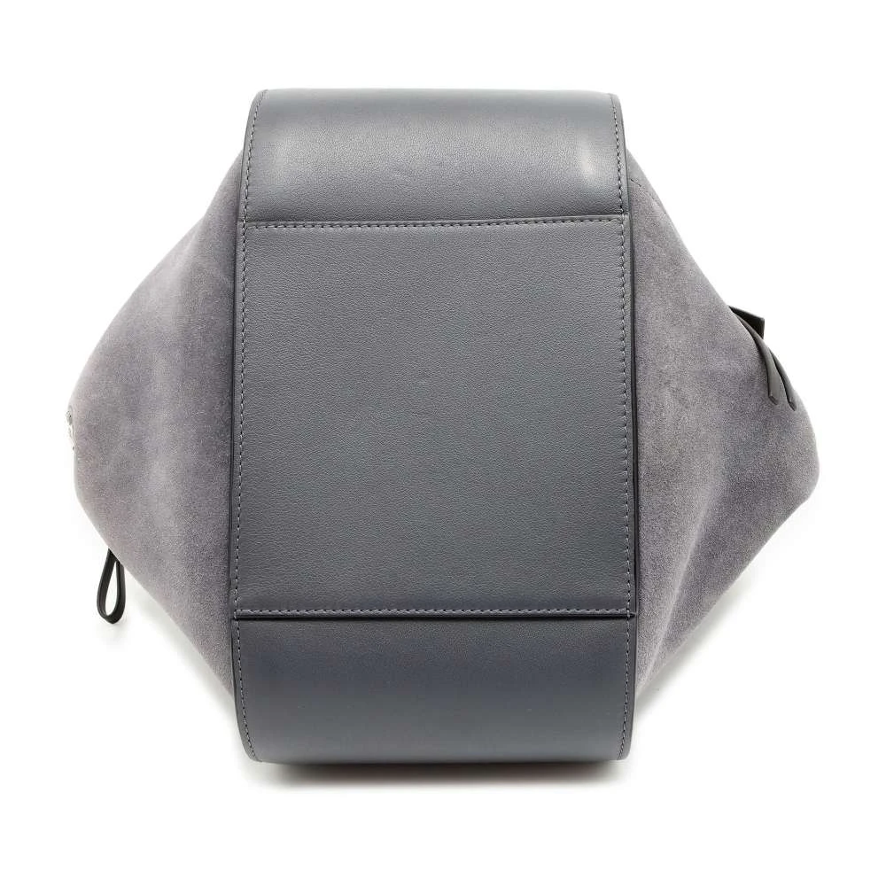 Loewe Grey Leather and Suede Small Hammock Tote Bag