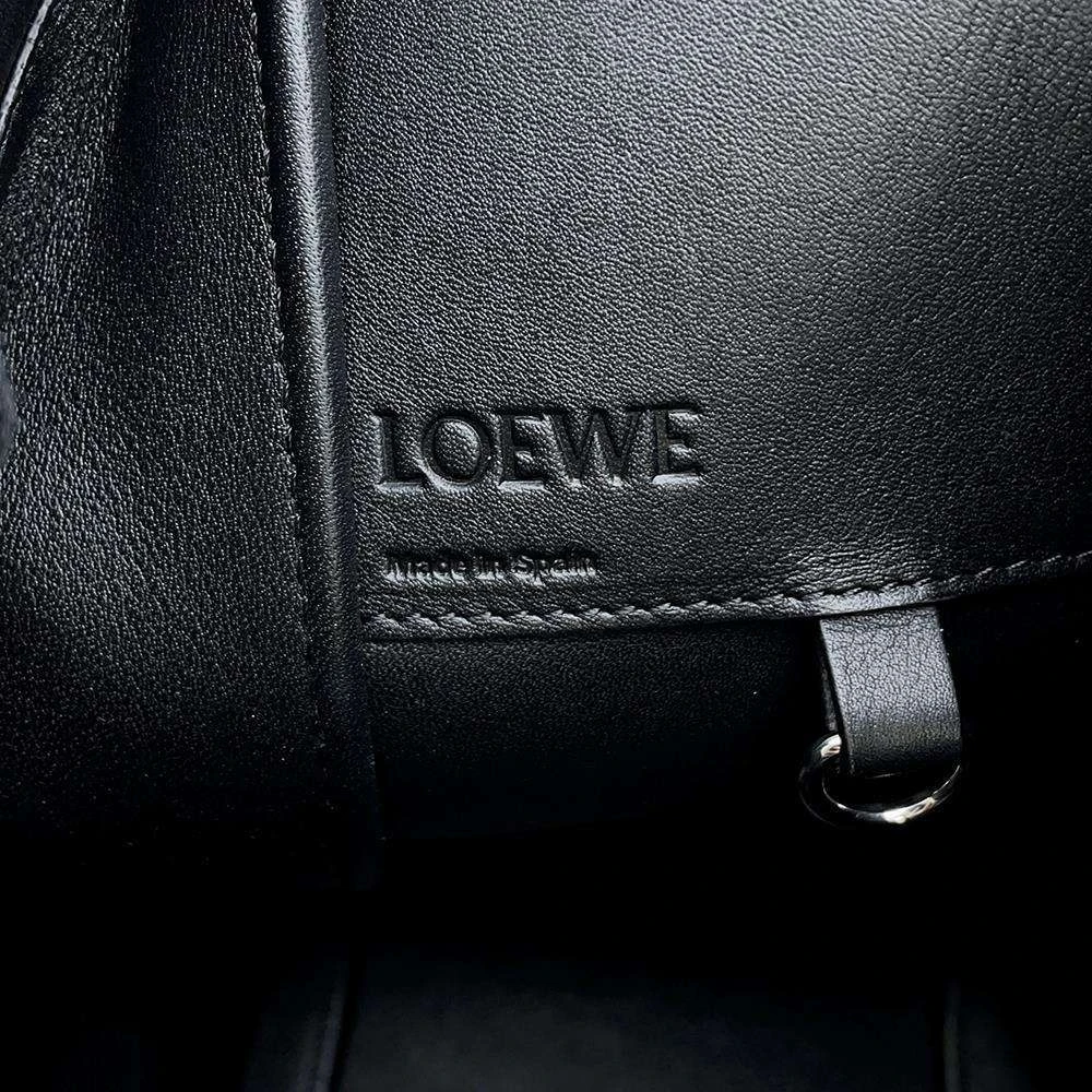 Loewe Grey Leather and Suede Small Hammock Tote Bag