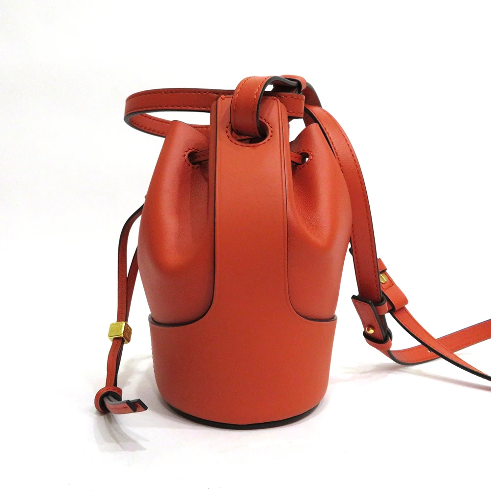 Loewe Vermillion Napa Calf Leather Mini Balloon Drawstring Bag