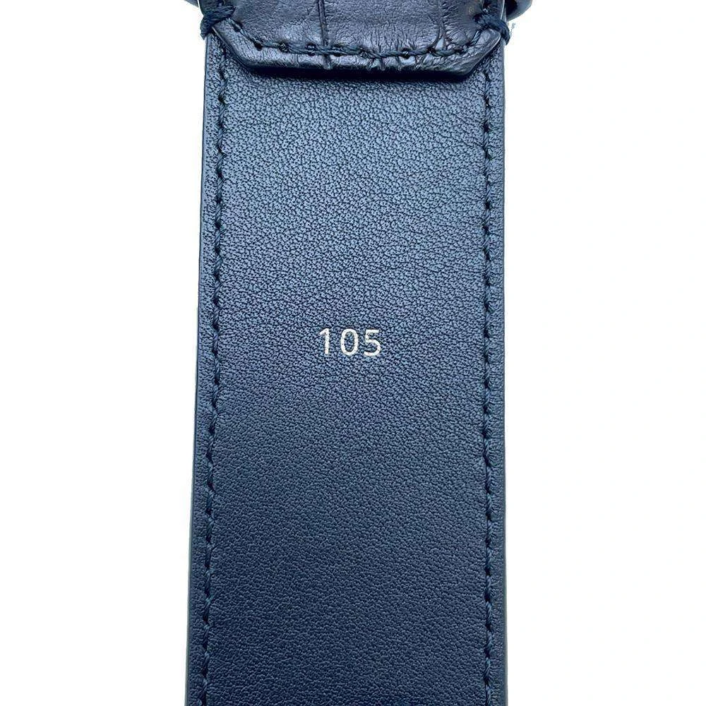 Louis Vuitton Black Crocodile Alligator Leather Waist Belt Bag