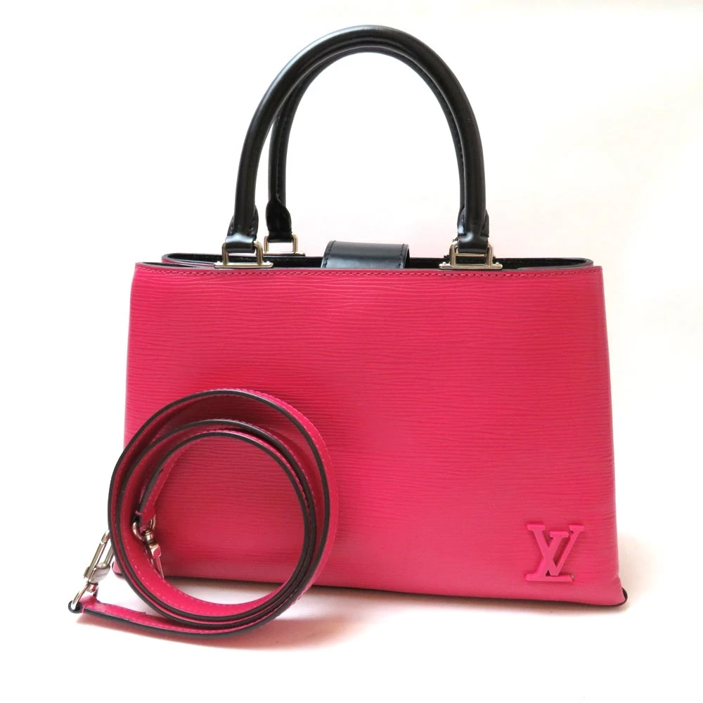 Louis Vuitton Pink Epi Leather Kleber PM Bag