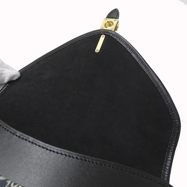 Louis Vuitton Black Leather & Canvas Neo Saumur MM Shoulder Bag