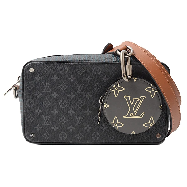 Louis Vuitton Black Monogram Eclipse Volga on Strap Shoulder Bag