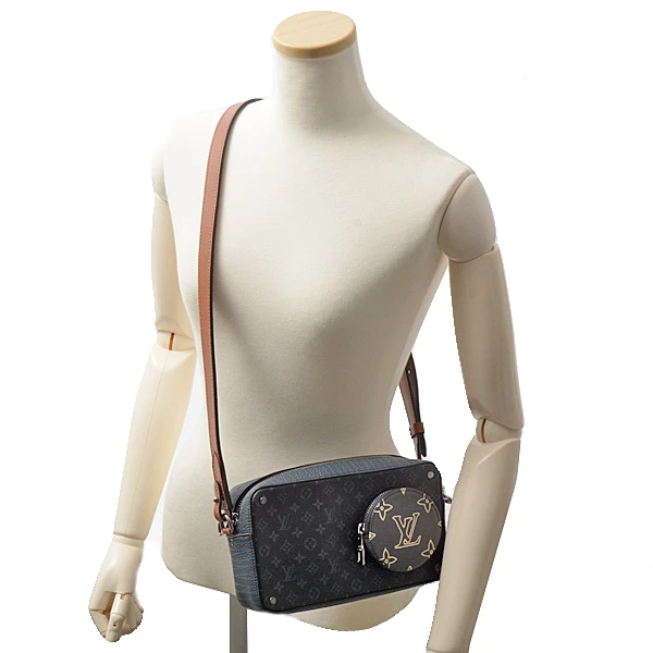 Louis Vuitton Black Monogram Eclipse Volga on Strap Shoulder Bag