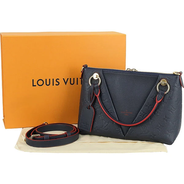 Louis Vuitton Navy Blue Marine Rouge Monogram Empreinte V BB Bag