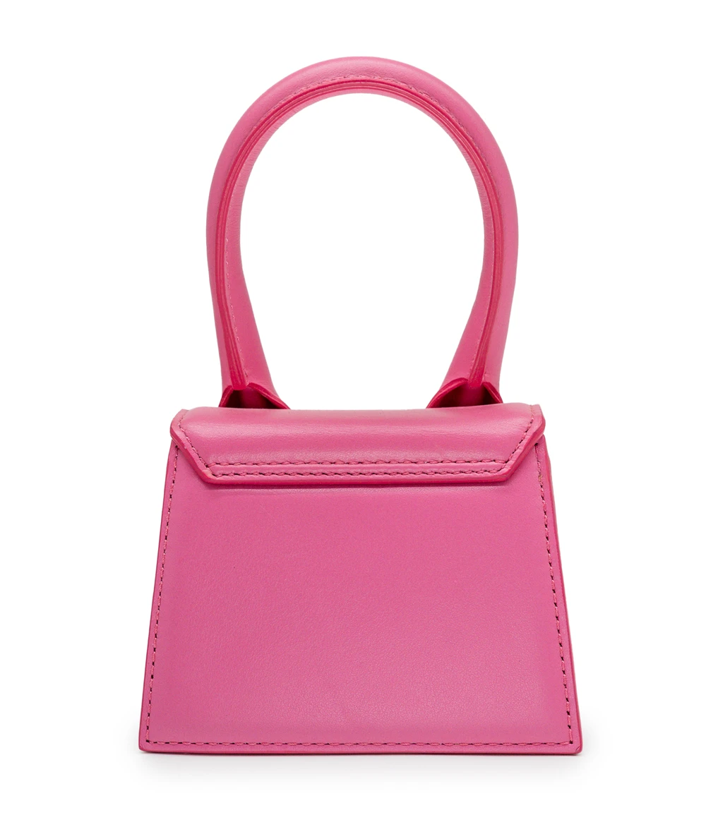 Jacquemus Light Pink Leather Le Chiquito Moyen Top Handle Bag