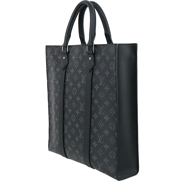 Louis Vuitton Black Monogram Eclipse Canvas Sac Plat Tote Bag