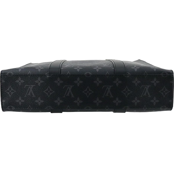 Louis Vuitton Black Monogram Eclipse Canvas Sac Plat Tote Bag