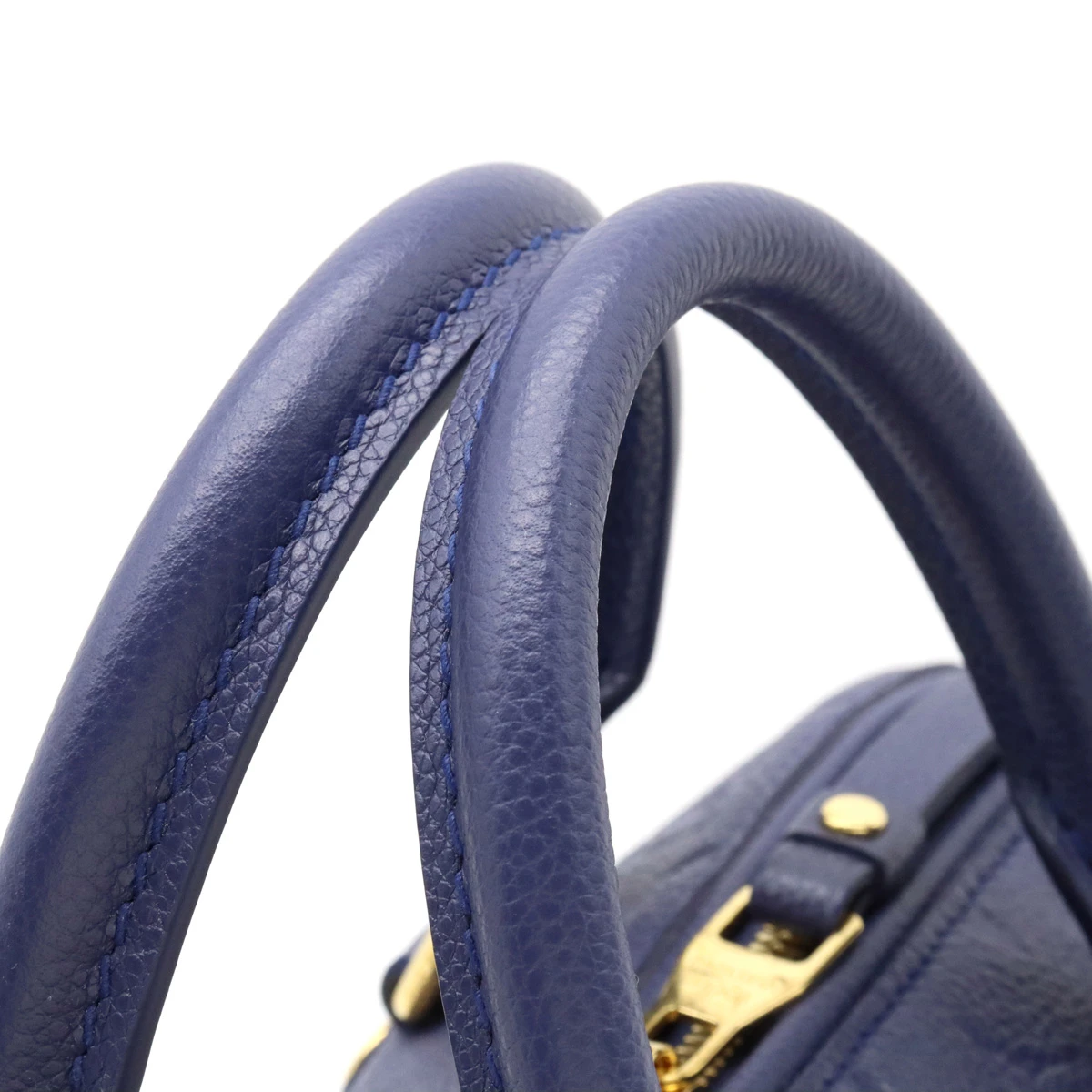 Louis Vuitton Navy Blue Monogram Empreinte Speedy Bandouliere 25 Satchel Bag