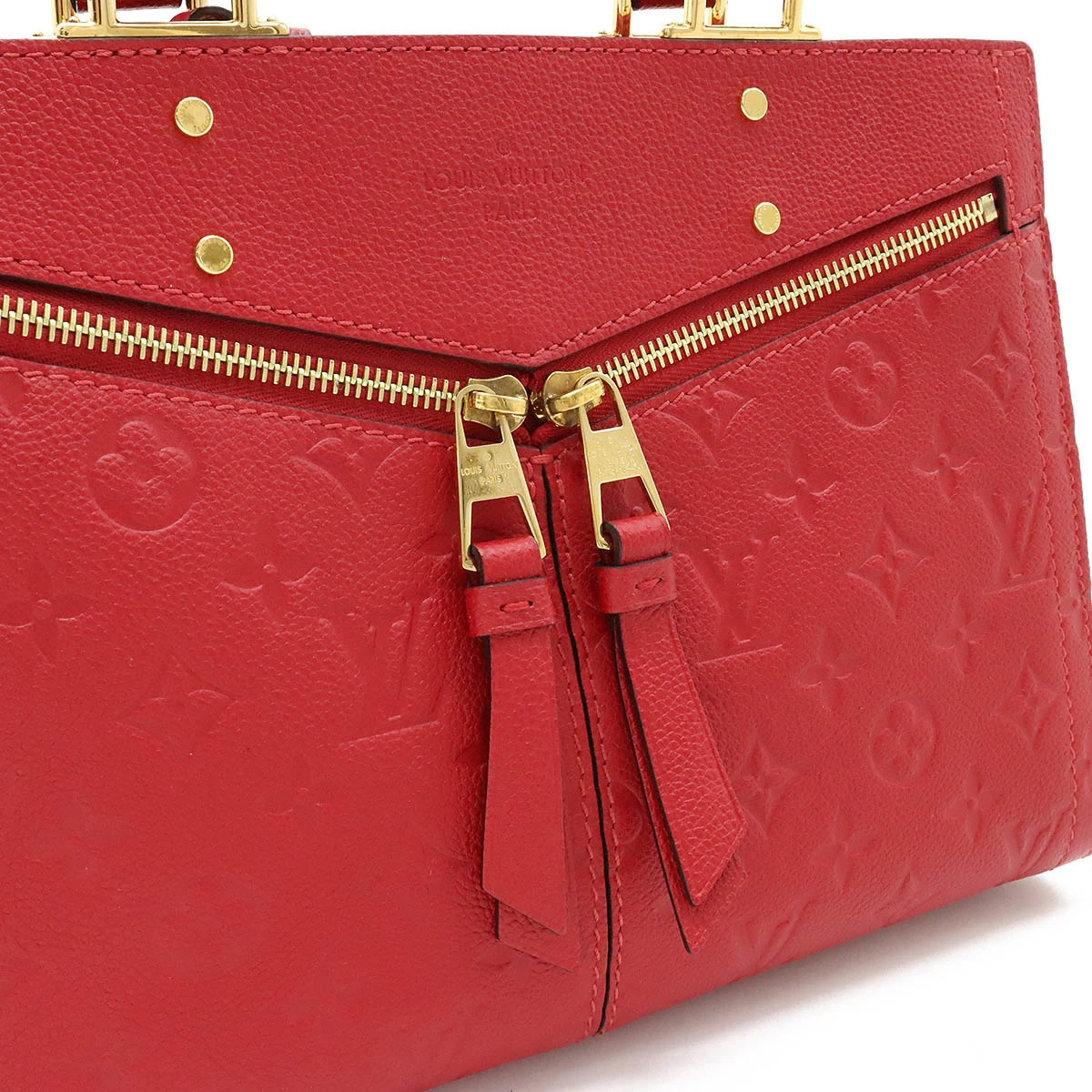 Louis Vuitton Red Monogram Empreinte Sully PM Shoulder Bag