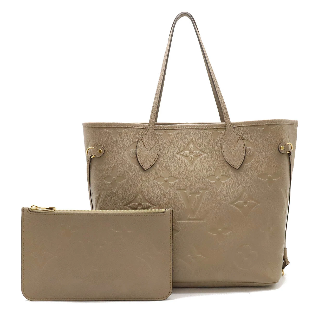 Louis Vuitton Monogram Empreinte Neverfull Tote Bag with Pouch