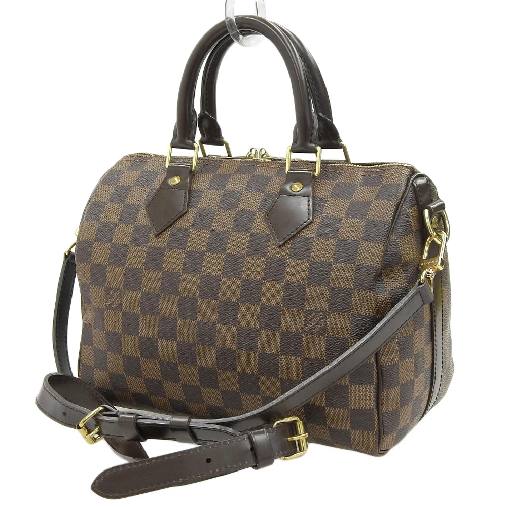 Louis Vuitton Speedy 25 Bandouliere Damier Ebene Bag