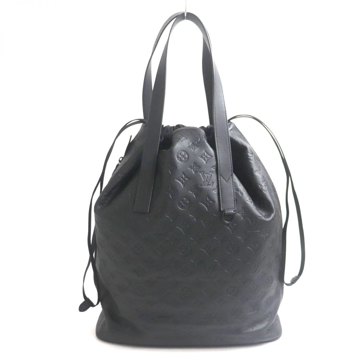 Louis Vuitton Black Monogram Helmet Drawstring Bag