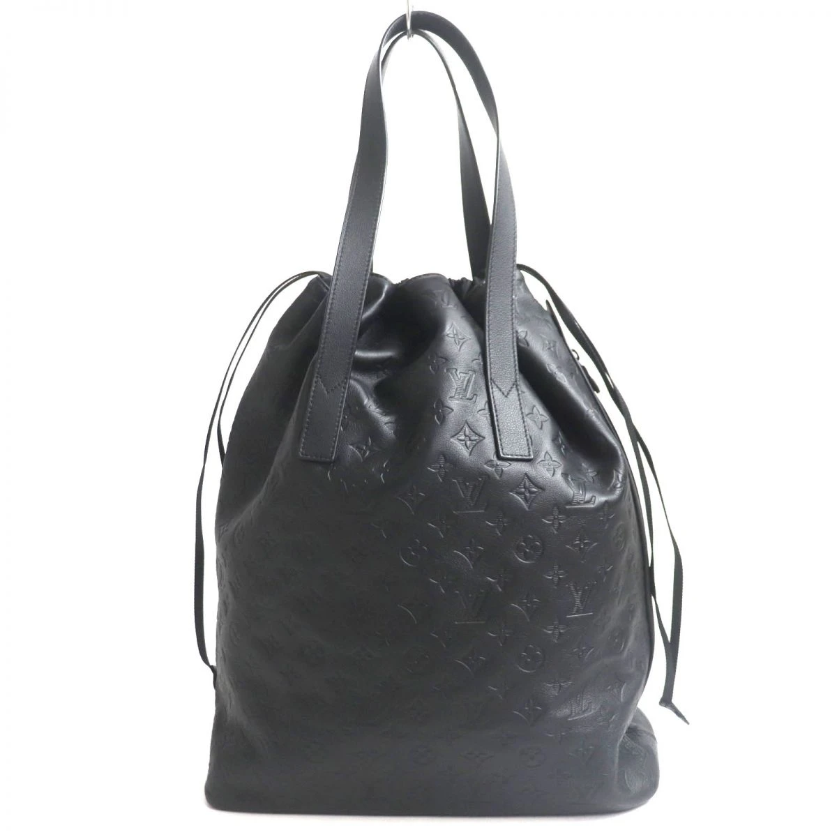 Louis Vuitton Black Monogram Helmet Drawstring Bag