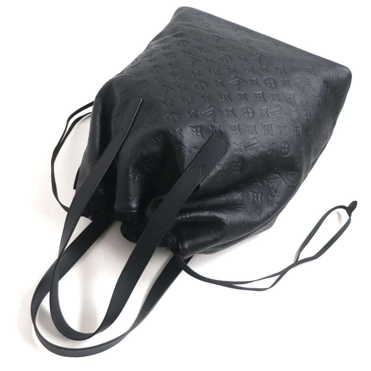 Louis Vuitton Black Monogram Helmet Drawstring Bag