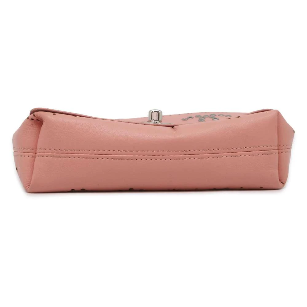 Chanel Pink Leather Eyelet Waist Bag