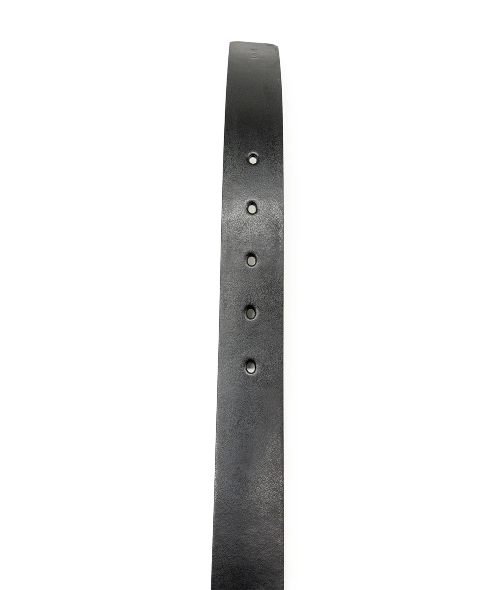 Dior Black Leather Buckle Belt 95CM
