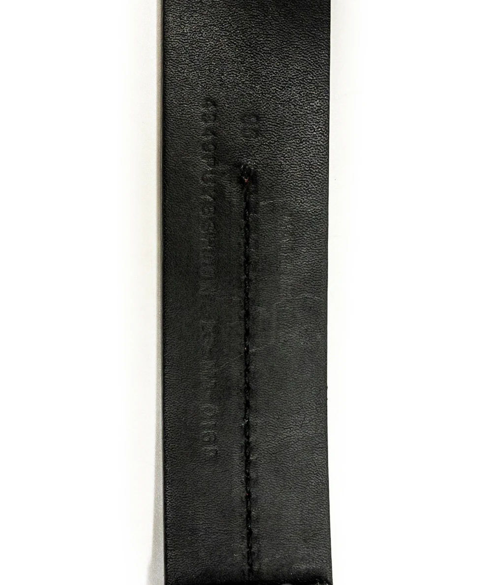 Dior Black Leather Buckle Belt 95CM