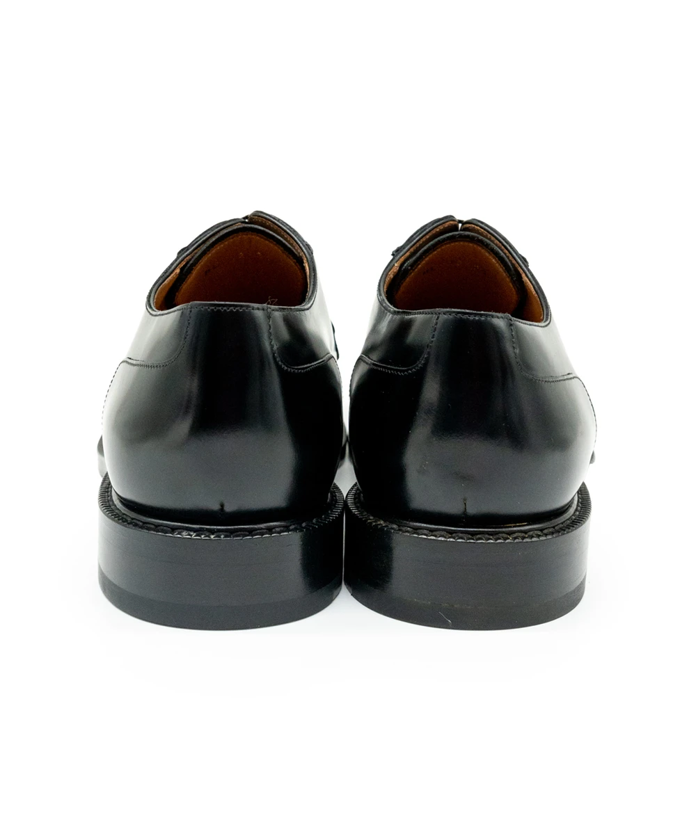 Dior Size 44 Black Leather Lace Up Derby Shoes