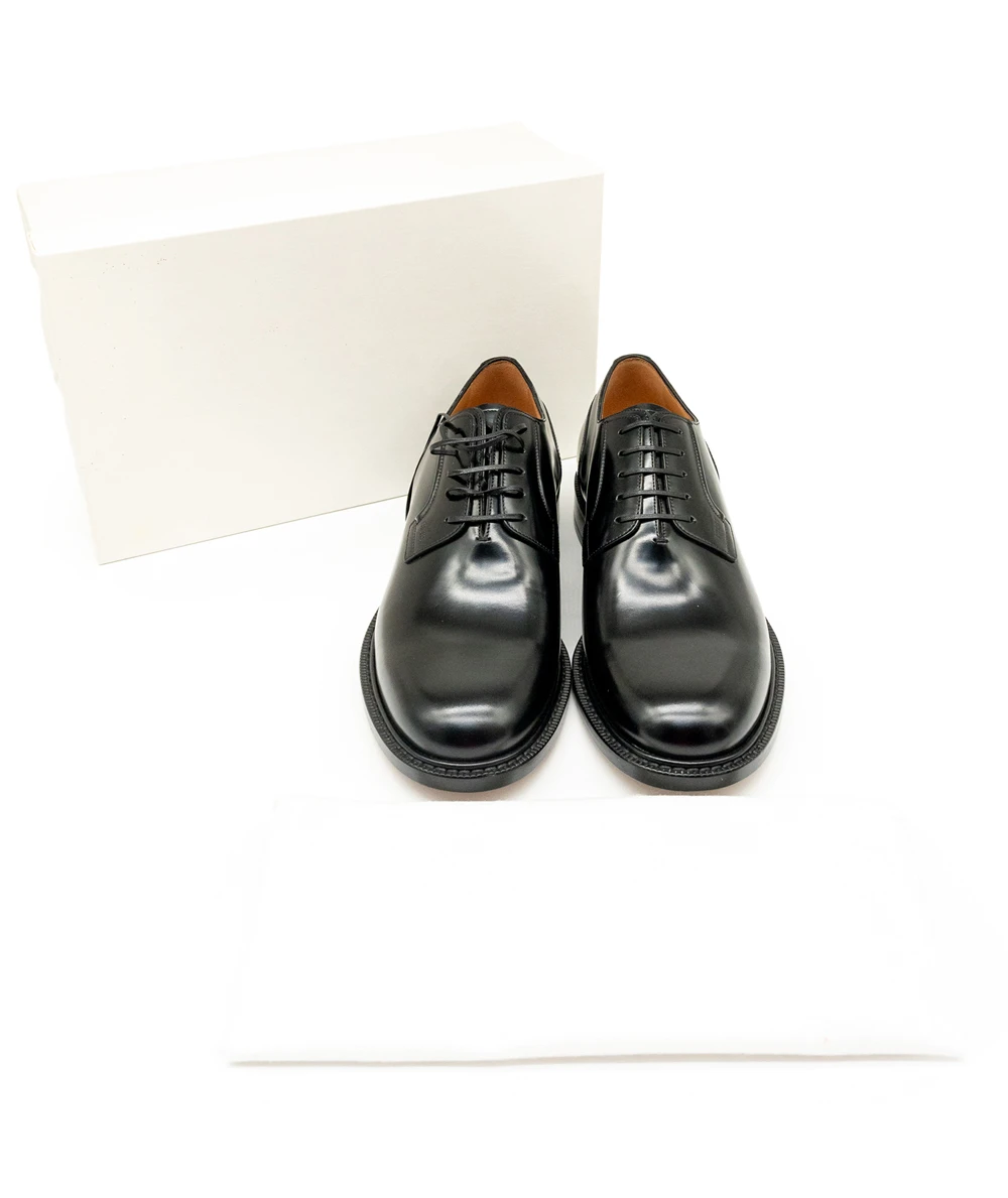 Dior Size 44 Black Leather Lace Up Derby Shoes