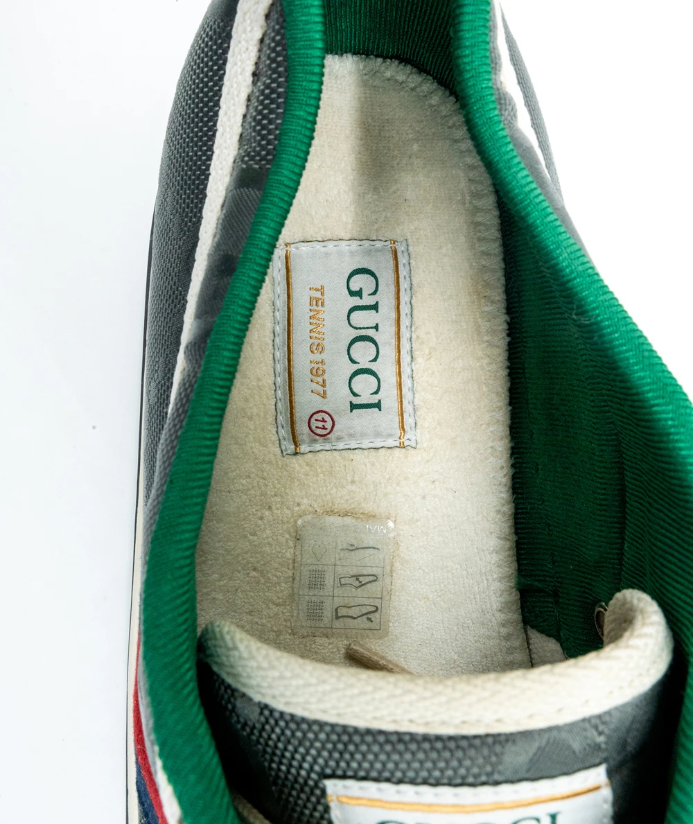 Gucci Size 46 Off The Grid Tennis 1977 Sneakers in GG ECONYL