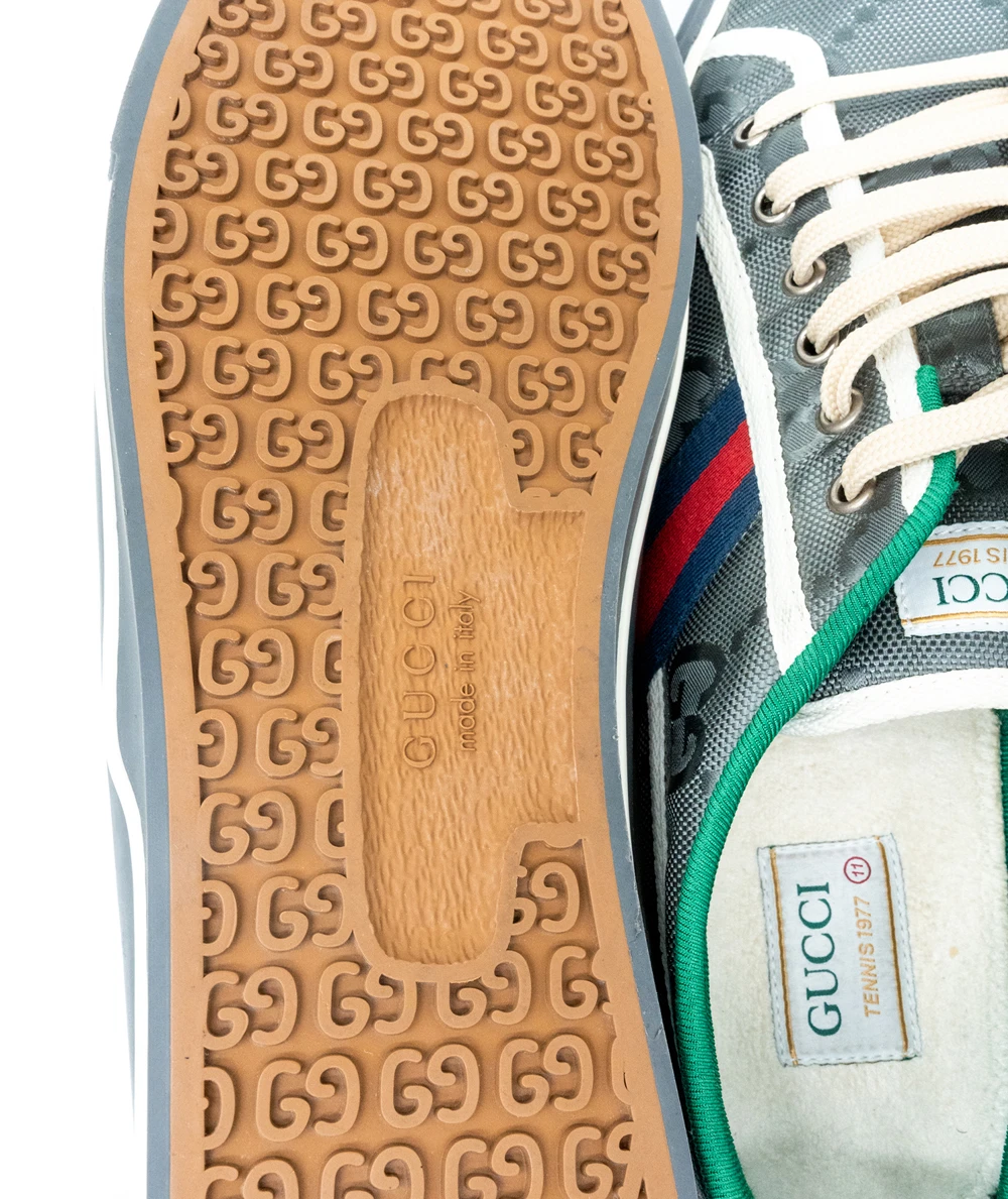 Gucci Size 46 Off The Grid Tennis 1977 Sneakers in GG ECONYL