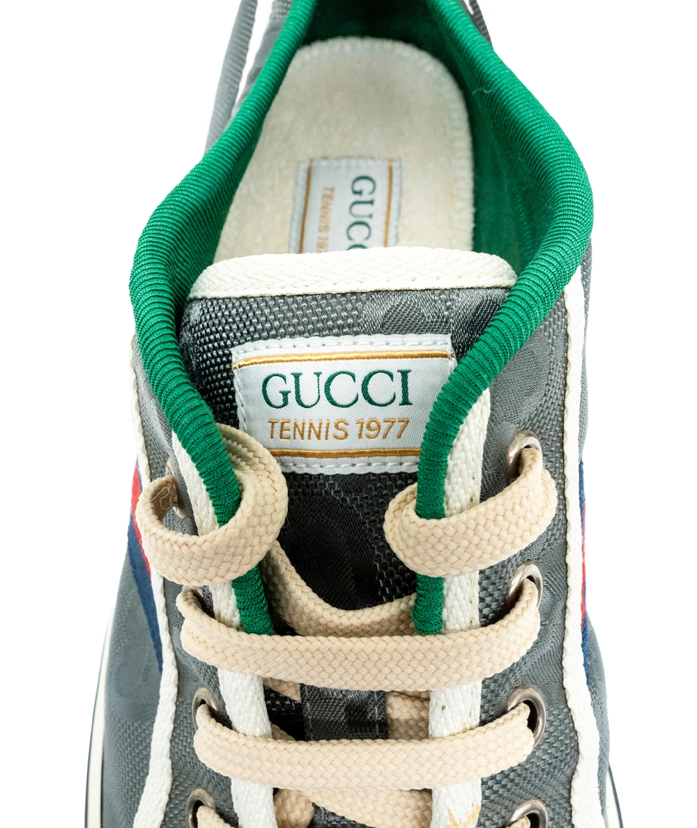 Gucci Size 46 Off The Grid Tennis 1977 Sneakers in GG ECONYL