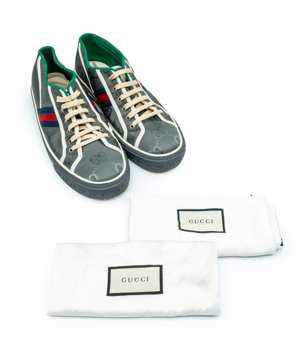 Gucci Size 46 Off The Grid Tennis 1977 Sneakers in GG ECONYL