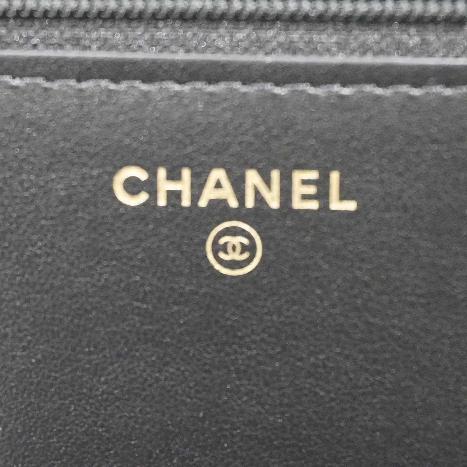 Chanel Black Caviar Leather Chain Shoulder Bag