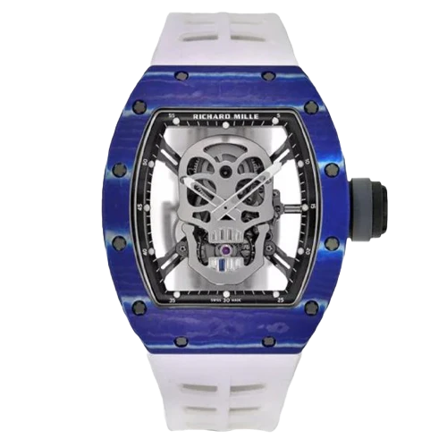 Richard Mille Blue Carbon /TPT Tourbillon  Skull Edition RM52-01