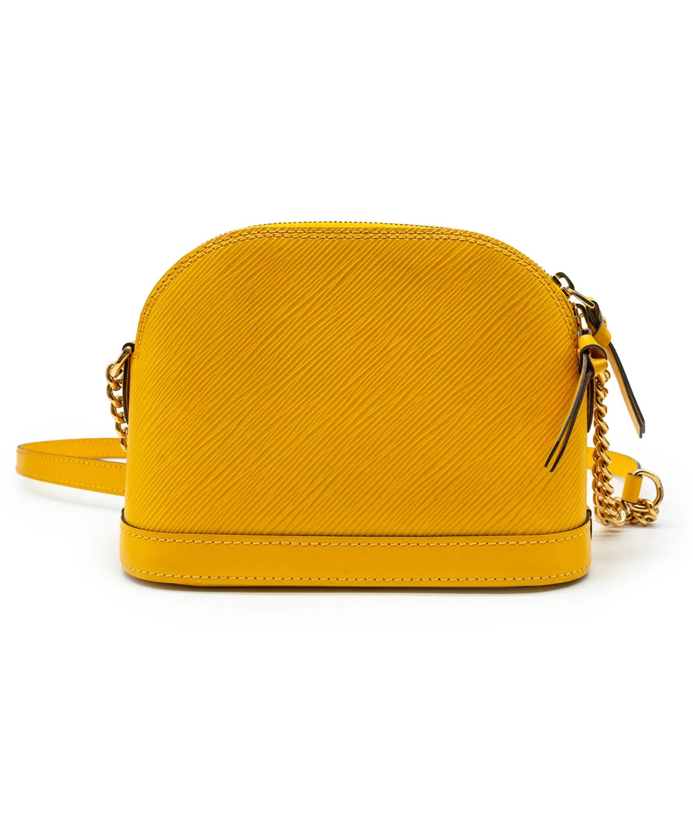 Louis Vuitton Yellow Epi Leather Alma Mini Bag