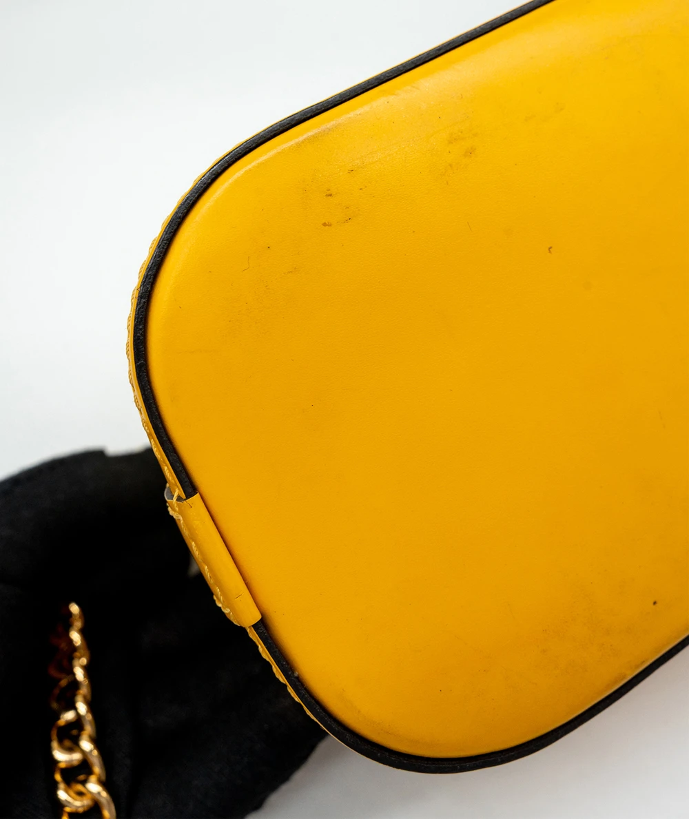 Louis Vuitton Yellow Epi Leather Alma Mini Bag