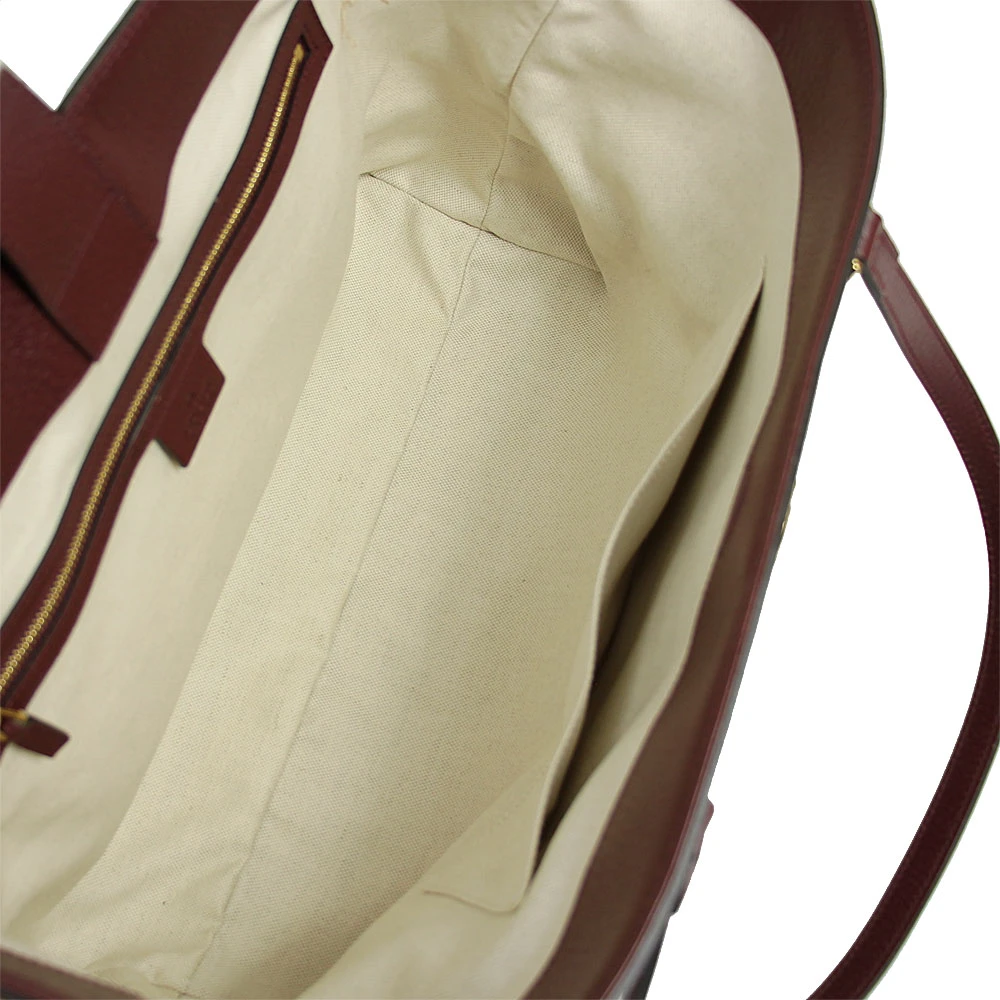 undy GGucci Burgundy GG Canvas and Leather Ophidia Tote BagG Canvas and Leather Ophidia Tote Bag