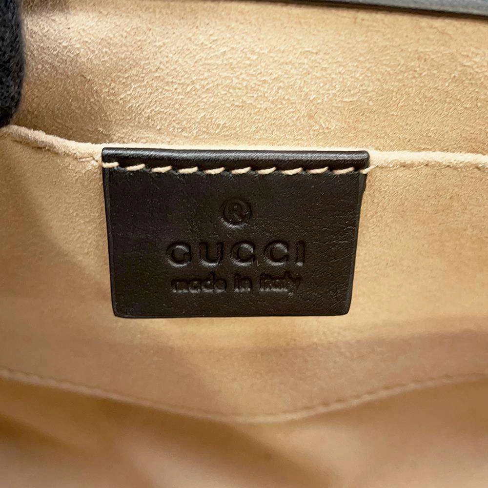 Gucci Beige/Black GG Supreme Bees Canvas and Leather Small Padlock Shoulder Bag