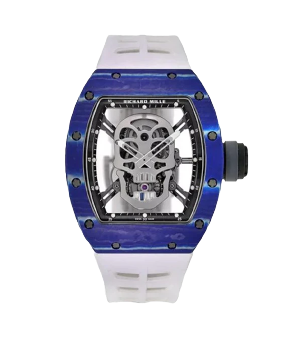 Richard Mille Blue Carbon /TPT Tourbillon  Skull Edition RM52-01