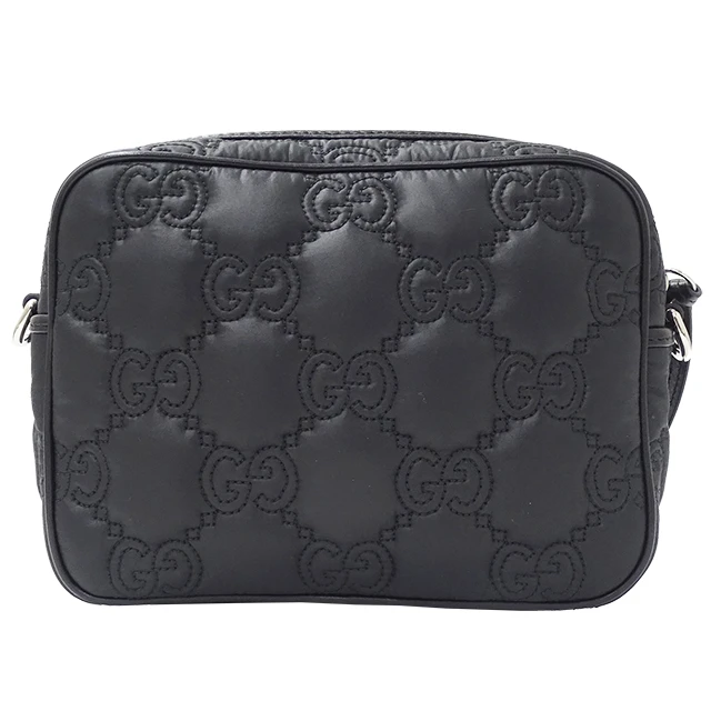 Gucci Black GG Matelasse Nylon Small Shoulder Bag