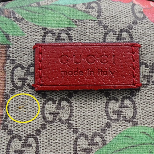 Gucci Beige/Red GG Supreme Canvas and Leather Tian Print Backpack