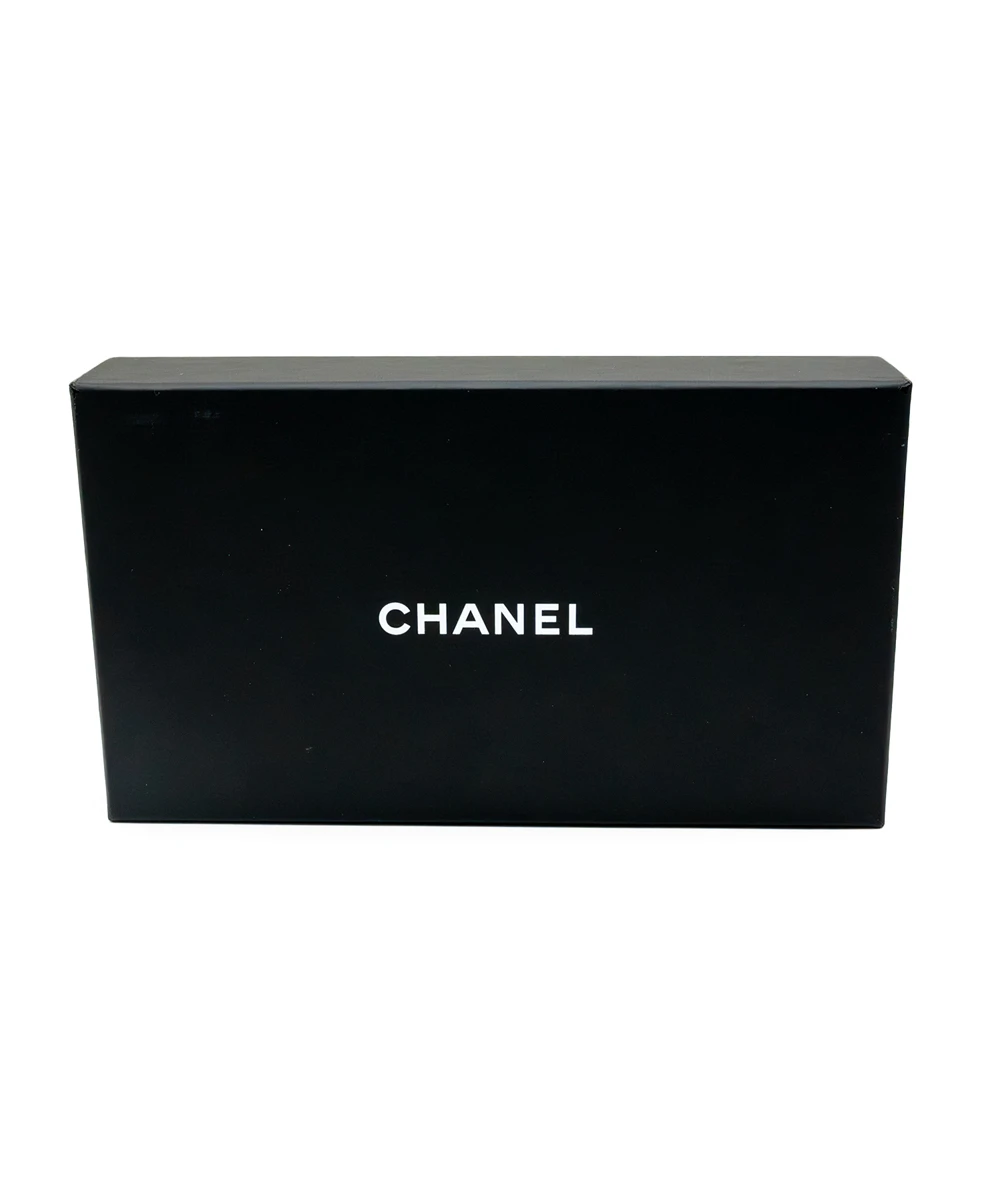 Chanel Black Quilted Caviar Leather Classic Flap Wallet