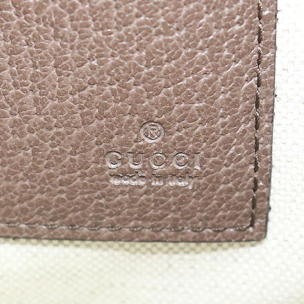 Gucci Beige GG Supreme Coated Canvas Courier Wristlet Pouch