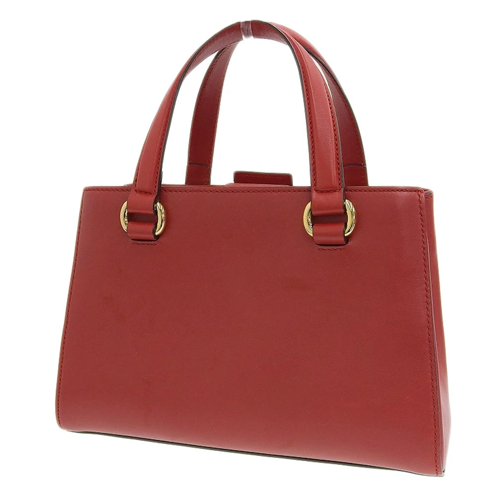 Gucci Red Leather Medium Sylvie Tote Bag