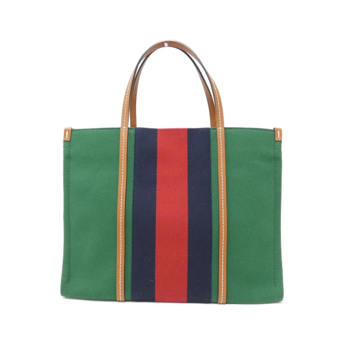 Gucci Green Canvas Web Medium Interlocking G Tote Bag