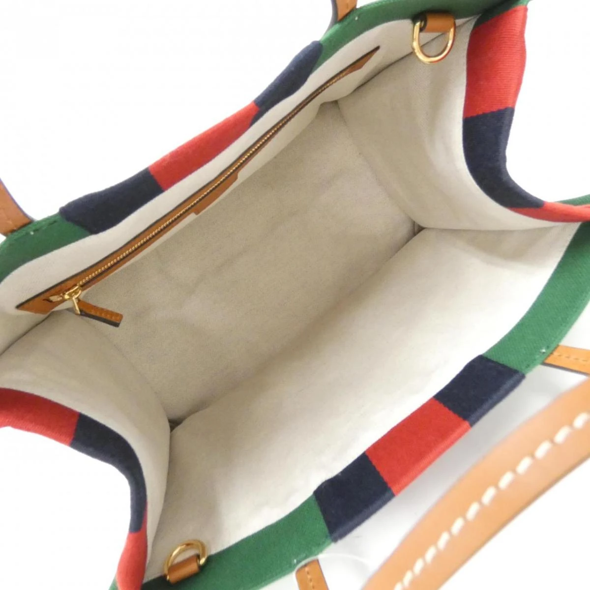 Gucci Green Canvas Web Medium Interlocking G Tote Bag