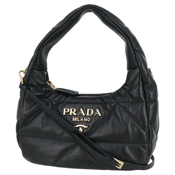 Prada Black Nappa Leather Mini Shoulder Bag